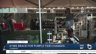 San Diego gyms brace for COVID-19 purple tier changes