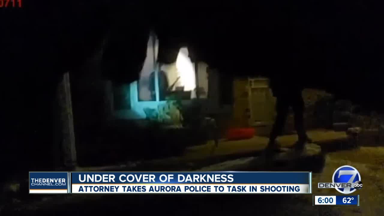 Under cover of darkness: Attorney takes Aurora police to task in shooting