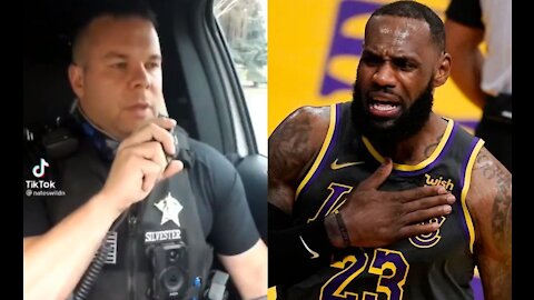 Police Officer Posts Hilarious TikTok Video Mocking LeBron James