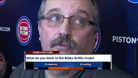 Van Gundy, Pistons players react to Blake Griffin trade