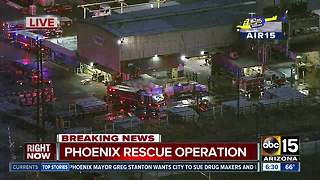 Crews working confined space rescue in west Phoenix