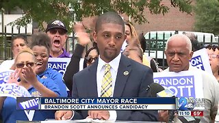 Baltimore City Council President Brandon Scott announces run for Mayor