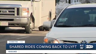 Shared rides coming back to Lyft