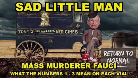 SAD LITTLE MAN - WE'RE ALL IN THIS TOGETHER - WHAT THE NUMBERS MEAN FOR EACH VIAL