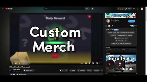 "I made Nitro Type custom merch." But it gets faster and faster!