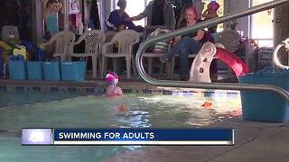 Adults get over fear of swimming