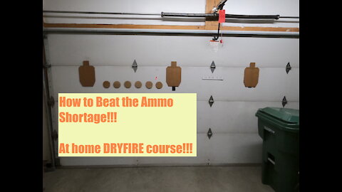 How to BEAT the ammo shortage!!! Dryfire training at home!!!