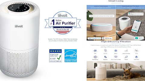 AIR PURIFIER for Home, Smart WiFi ALEXA Control- LEVOIT