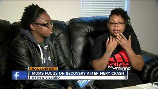 Mothers of teens saved by police from fiery crash: 'They saved my baby's life'