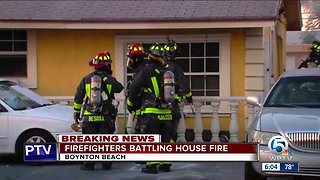 House fire extinguished in Boynton Beach