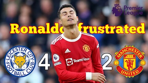 Leicester 4 Man Utd 2: Frustrated Ronaldo Helpless As Vardy And Daka Heap Pressure On Ole