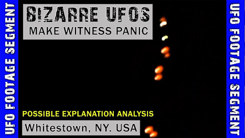 UFO SIGHTING VIDEO • Causes Witness to PANIC