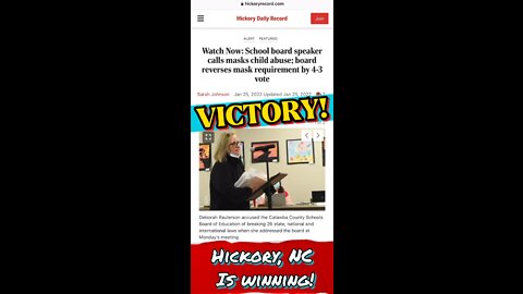 Victory! The school board broke 26 laws and decided to drop the mask mandates