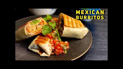 Mexican Veg Burritos Recipe | How To Make Burrito | Homemade Burritos Recipe