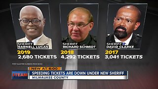 Milwaukee County speeding tickets down under new sheriff
