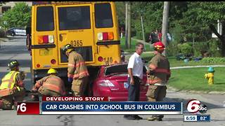 One person seriously injured following school bus crash in Columbus