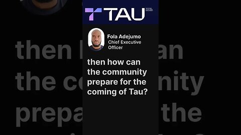 Prepare by being informed | TAU - AGORAS 💎 #tau #taunet #agoras