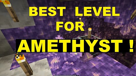 Minecraft - Best Level for Amethyst Geodes! (Searching Finding Mining)