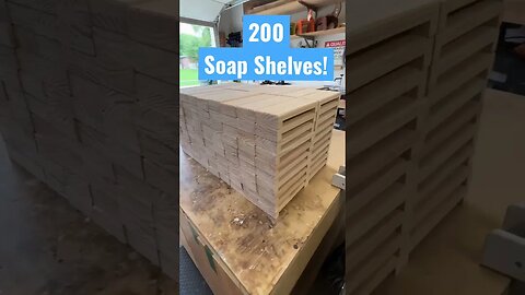 200 Soap Shelves | Woodworking Project | #shorts