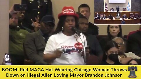 BOOM! Red MAGA Hat Wearing Chicago Woman Throws Down on Illegal Alien Loving Mayor Brandon Johnson