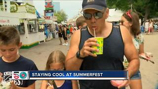 Summerfest goers trying to beat the heat