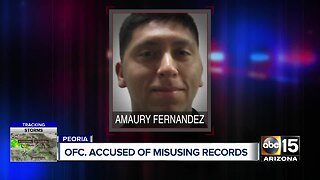 Peoria officer accused of misusing records