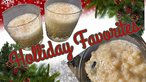 Vintage Holiday Favorites *Eggnog & Rice Pudding* you can whip up in NO TIME with modern gadgets!