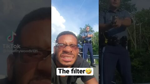 WHY DOES HE HAVE THIS FILTER ON!?🤣🚔