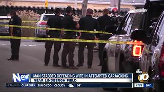 Man stabbed during attempted carjacking