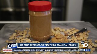 FDA approves 1st drug to treat peanut allergies