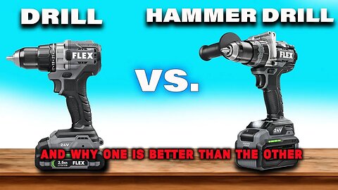 Regular Drill vs Hammer Drill and why you should buy one over the other