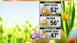 Wet Thursday. Cool Easter Weekend