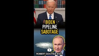 Biden Comment on Nord Stream Pipeline: SABOTAGE #shorts