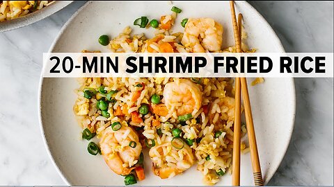 SHRIMP FRIED RICE | easy Chinese fried rice recipe + better than takeout!