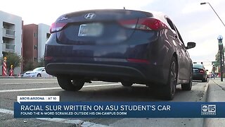 Racial slur written on ASU student's car, police investigating