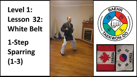 Baehr Taekwondo: 01-32: White Belt - 1-Step Sparring (1-3)