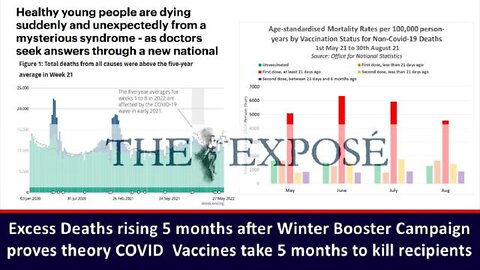 EXCESS DEATHS RISING 5 MONTHS AFTER WINTER BOOSTER CAMPAIGN - TAKES 5 MONTHS TO KILL RECIPIENTS