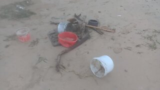 SOUTH AFRICA - Durban - Dirt washed up at the Durban beaches (Videos) (pW2)