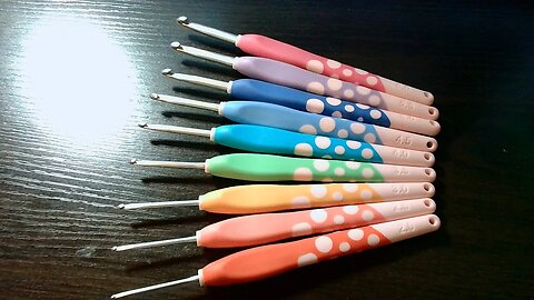 Happy mail. Dots crochet hook set. OMG you guys need these in your life.