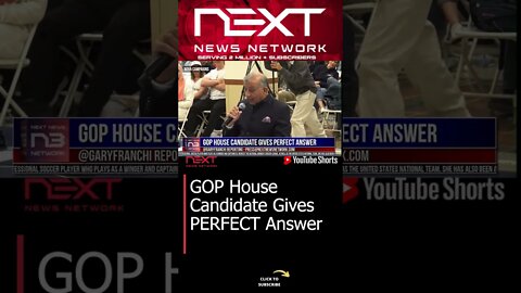 GOP House Candidate Gives PERFECT Answer #shorts