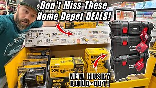 Home Depot DEALS You Don't Want To Miss! Plus The New HUSKY BUILD-OUT In-Store Review!