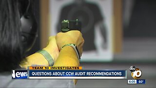 Questions about San Diego Sheriff's CCW audit recommendations