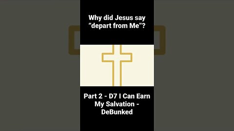 Uncovering the Mystery of Jesus' Words: "Depart From Me"!