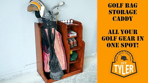 DIY Golf Gear Storage Rack | One sheet of Plywood and Simple Assembly with Pocket Screws