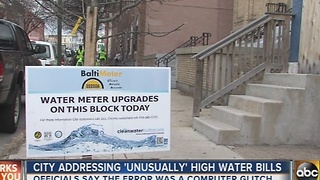 Baltimore water customers reporting unusually high water bills