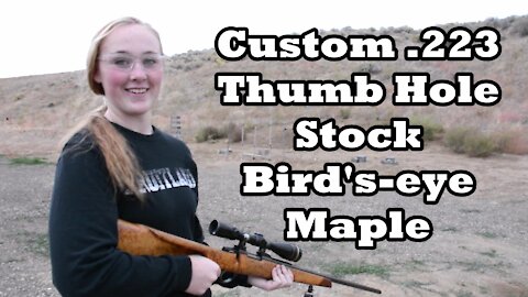 Custom .223 (Thumb Hole) Stock - Birds-eye Maple by Wapp Howdy