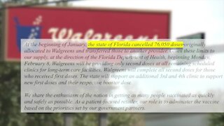 Walgreens says Florida reallocated 76,000+ doses of COVID-19 vaccine, causing shortage
