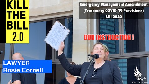 Lawyer Rosie Cornell - OUR INSTRUCTION ! - KILL THE BILL 2.0 18th October 2022