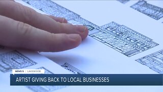 Local college student creates 'Lakewood Small' art print to help small businesses during pandemic