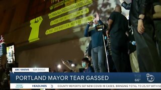 Portland mayor tear gassed